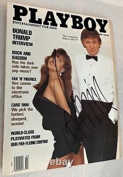 Donald Trump Autographed Signed Playboy Magazine BAS Beckett LOA