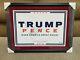 Donald Trump Autographed Signed Rally Sign Psa Authenticated And Framed