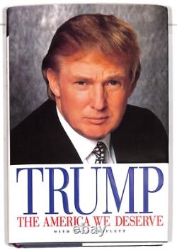 Donald Trump Autographed The America We Deserve HC Book PSA/DNA Letter