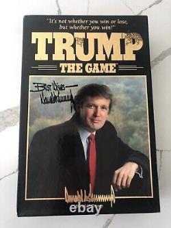 Donald Trump Autographed Trump the Game 1989 Board Game