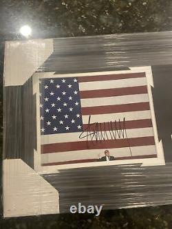 Donald Trump Autographed framed photo READ DESCRIPTION