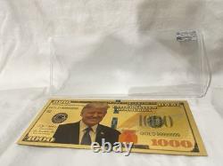 Donald Trump Bank Note Charlie Kirk Autograph