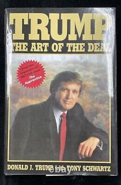 Donald Trump Book The Art of the Deal Autographed Gold Signature 1987