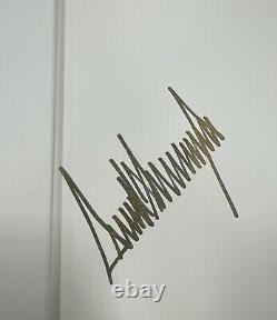 Donald Trump Book The Art of the Deal Autographed Gold Signature 1987