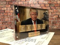 Donald Trump By Jefferson Washington Lincoln Adams Hancock Signed Jsa Psa Gift