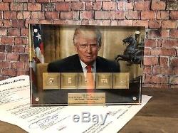 Donald Trump By Jefferson Washington Lincoln Adams Hancock Signed Jsa Psa Gift