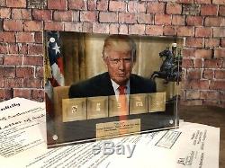 Donald Trump By Jefferson Washington Lincoln Adams Hancock Signed Jsa Psa Gift