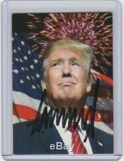 Donald Trump Certified Autograph Card with COA Authenticated Hand Signed