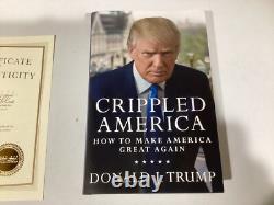 Donald Trump Crippled America Autographed Book With Coa Numbered 1,150/10,000