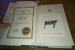 Donald Trump Crippled America Signed Auto #8405/10,000 RARE ERROR BOOK + JSA COA