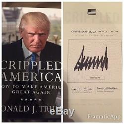 Donald Trump Crippled America Signed Book # To 10,000 President