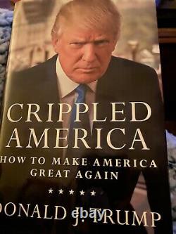 Donald Trump Crippled America book signed with COA USA! Great condition