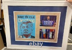 Donald Trump Custom Framed Autographed 45th Presidential RNC Program JSA LOA