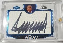 Donald Trump Decision 2016 Signed Autograph Cut Signature Blue Foil RARE Series1
