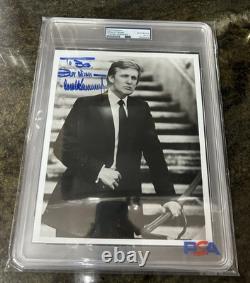 Donald Trump FULL NAME Signed 8x10 Photo To Bob PSA/DNA Slab