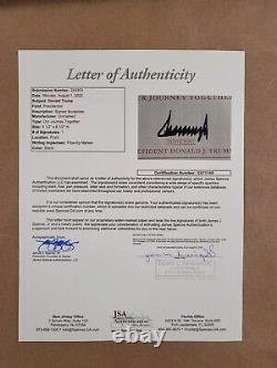 Donald Trump Framed Autographed 45th Presidential Photo Display JSA LOA UV Glass
