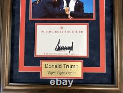 Donald Trump Framed Autographed Assassination Attempt Presidential Photo