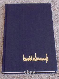 Donald Trump Full Signature Signed Autographed 1987 Art of The Deal Book PSA LOA