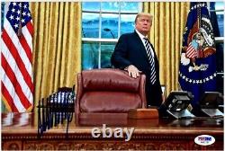 Donald Trump Full Signature Signed Photograph PSA/DNA PHOTO Oval Office Photo