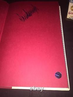Donald Trump Game-Worn Generals Warm-Up 1st Game Ticket Signed Book Hologram COA