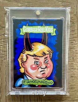 Donald Trump Garbage Pail Kids GPK Sketch Card by Victor Moreno