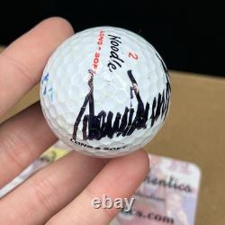 Donald Trump HAND SIGNED Golf Ball President MAGA Autographed COA Holo