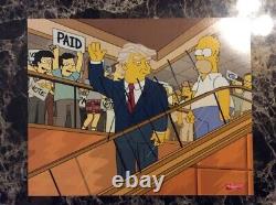 Donald Trump Hand Autographed Signature The Simpsons Photo With COA