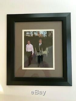 Donald Trump Hand Signed 8 x 10 photo Framed Authentic, have proof signing photo