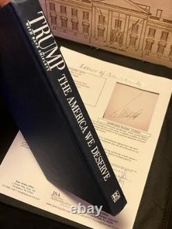 Donald Trump Hand Signed Autograph (COA JSA) The America We Deserve (Book)