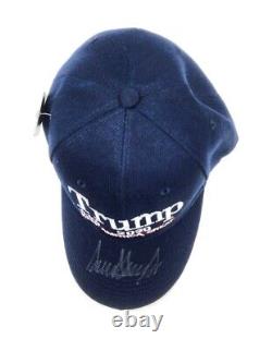 Donald Trump Hand Signed Autographed Blue 2020 Keep America Great Hat With COA