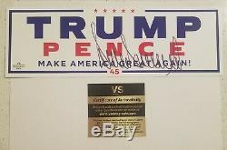 Donald Trump Hand Signed Autographed MAGA Campaign Sticker with COA and More