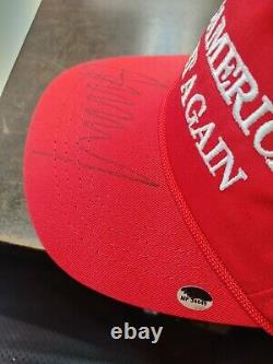 Donald Trump Hand Signed Autographed Make America Great Again Hat 100% Authentic