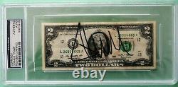 Donald Trump Hand Signed Crisp Two Dollar ($2.00) Bill- Psa/dna Authenticated