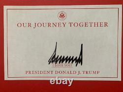 Donald Trump Hand Signed Our Journey Together Book+coa Great Investment+rare