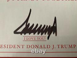 Donald Trump Hand Signed Our Journey Together Book+original Box+jsa Letter