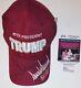 Donald Trump Jr. & Eric Trump Signed Make America Great Again Hat 2020 Jsa Coa