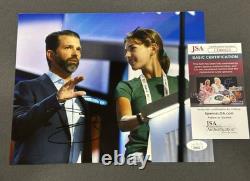 Donald Trump Jr Signed 8x10 Photo MAGA Trump Son Autographed Auto JSA COA