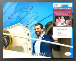 Donald Trump Jr Signed 8x10 Photo Maga Make America Great President Son Jsa