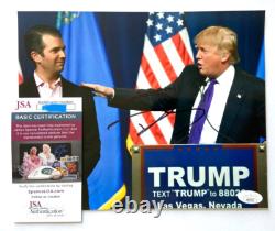 Donald Trump Jr Signed 8x10 Photo Maga Make America Great President Son Jsa E