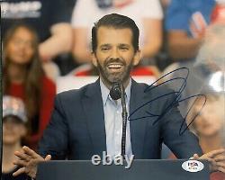 Donald Trump Jr Signed 8x10 Photo PSA/DNA President DONALD TRUMP's Son MAGA USA