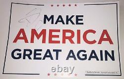 Donald Trump Jr Signed Autographed Maga Campaign Sign Poster Future Potus Rare