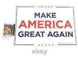 Donald Trump Jr Signed Autographed Sign Campaign Poster MAGA POTUS 2024 JSA