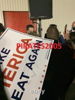 Donald Trump Jr Signed Make America Great Again Campaign Sign 2020 Maga Jsa Coa