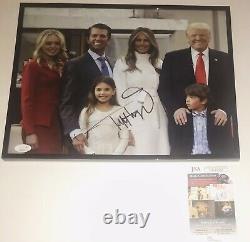 Donald Trump Jr & Tiffany Trump Signed Framed 11x14 Family Photo Maga Jsa Coa
