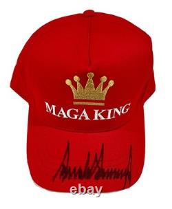 Donald Trump MAGA King Signed Hat. Full Name Autograph, PSA Certified