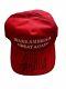 Donald Trump (make America Great Again) Signed Official Hat Jsa