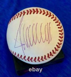 Donald Trump & Marla Maples Signed Official American League Baseball Jsa Loa