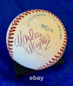 Donald Trump & Marla Maples Signed Official American League Baseball Jsa Loa