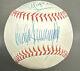 Donald Trump Marla Maples Signed Official American League Baseball With Coa