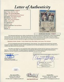 Donald Trump & Marla Trump JSA Authenticated Autographed 1995 Tennis Program